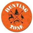 thumbnail image 1 of SignMission Circular Rigid Plastic Sign 12" Tall - Hunting Zone | Plastic Sign |  Made in the USA, 1 of 2