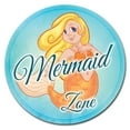 thumbnail image 1 of SignMission Circular Rigid Plastic Sign 12" Tall - Mermaid Zone | Plastic Sign |  Made in the USA, 1 of 2