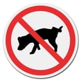 thumbnail image 1 of SignMission Circular Rigid Plastic Sign 12" Tall - No Dog Pee | Plastic Sign |  Made in the USA, 1 of 2