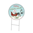 thumbnail image 1 of SignMission Corrugated Plastic Sign With Double Sided Image 24" Circular - Sleigh Rides | Coroplast Yard Sign With Stake |  Made in the USA, 1 of 3