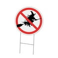 thumbnail image 1 of SignMission  Corrugated Plastic Sign with Stakes 16 in. Circular - No Witch, 1 of 1