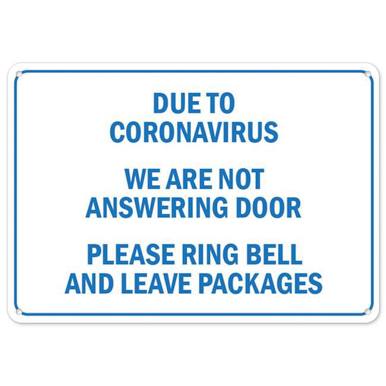 SignMission Covid-19 Notice Sign - Due to Coronavirus We Are Not ...