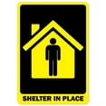 thumbnail image 1 of SignMission OS-NS-A-1218-25544 Covid-19 Notice Sign - Shelter In Place, 1 of 7