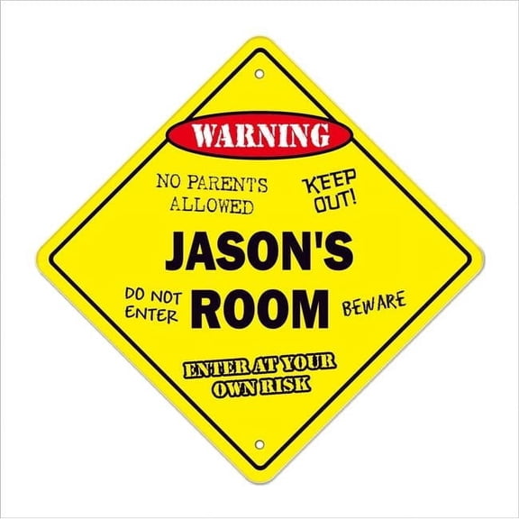 SignMission D-10-X-Jasons Room 10 in. Jasons Crossing Zone Xing Room Decal Sign