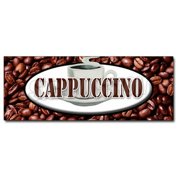 SignMission D-12 Cappuccino 12 in. Cappuccino Decal Sticker