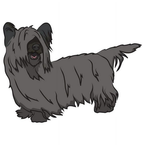 SignMission D-12-Skye Terrier 7 x 20 in. Super Cute Dog Decal - Skye Terrier