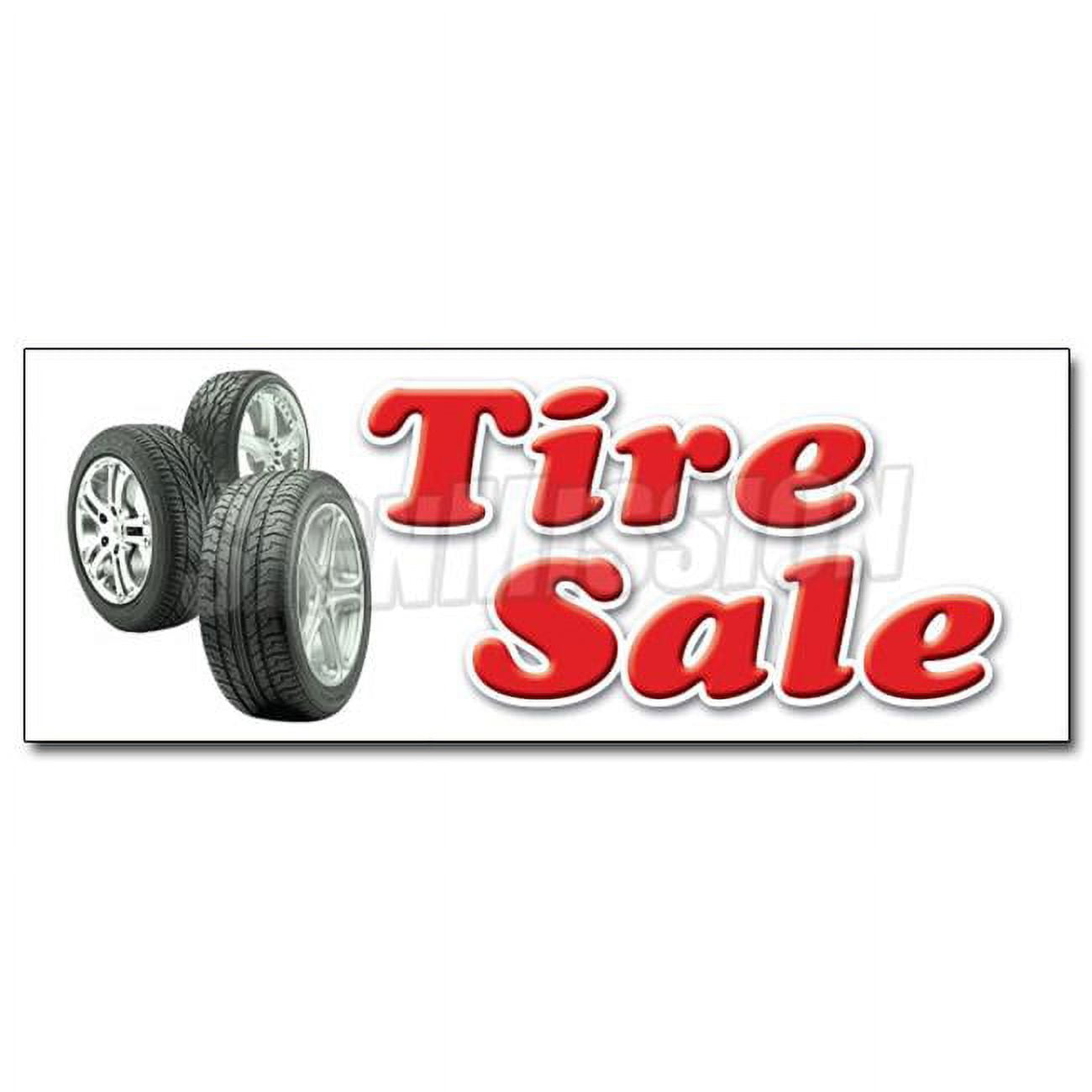 SignMission D12 Tire Sale 12 in. Tire Sale Decal Sticker Shop Used
