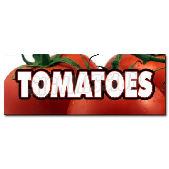SignMission D-12 Tomatoes 12 in. Tomatoes Decal Sticker - Tomato Stand Farmers Market