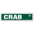 thumbnail image 1 of SignMission D-14-SS-Crab 14 in. Crab Street Sign - Seafood Decor Pot Ocean Sea, 1 of 4