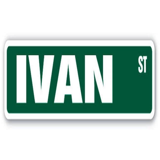 Sign Ivan SignMission D-18-SS-IVAN 18 in. Ivan Street Sign Decal - Childrens Name ...