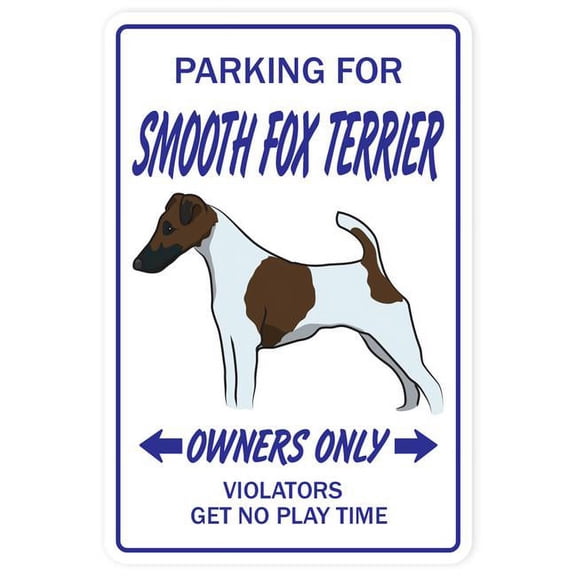 SignMission D-3.5-Z-Smoothfox 3.5 x 5 in. Novelty Sticker - Smooth Fox Terrier