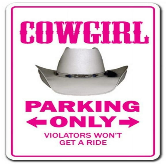 SignMission D-3.5-Z-cowgirl Cowgirl Novelty Sticker