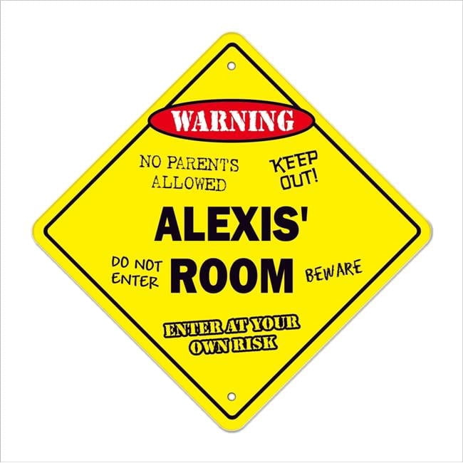 SignMission D-4-X-Alexis Room 4 in. Alexis Crossing Zone Xing Room ...