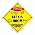thumbnail image 1 of SignMission D-4-X-Alexis Room 4 in. Alexis Crossing Zone Xing Room Decal Sign, 1 of 1