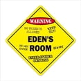 thumbnail image 1 of SignMission D-4-X-Edens Room 4 in. Edens Crossing Zone Xing Room Decal Sign, 1 of 1