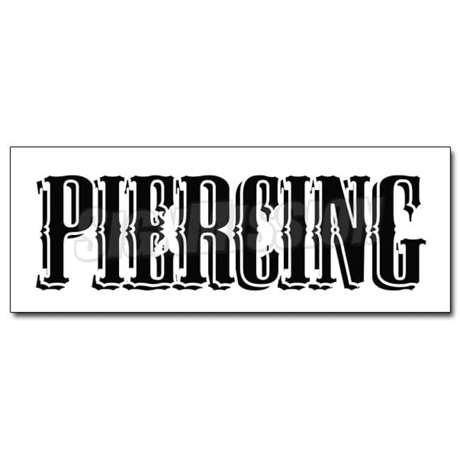 SignMission D-48 Piercing 48 in. Piercing Decal Sticker - Shop Gun ...