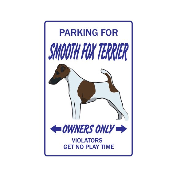 SignMission D-6-Z-Smoothfox Smooth Fox Terrier Novelty Sticker