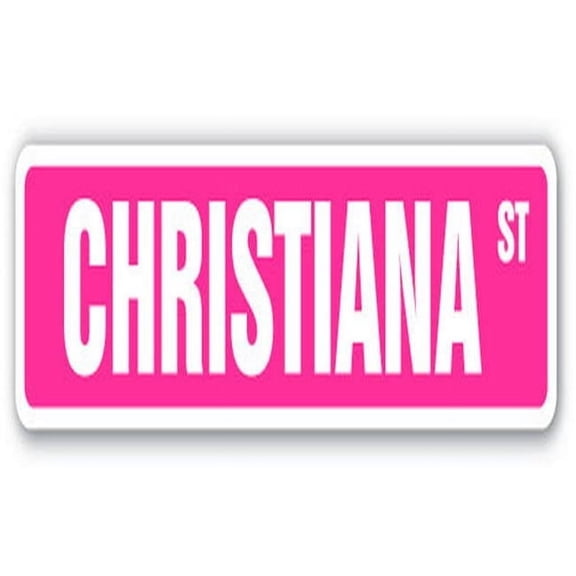 SignMission D-7-SS-CHRISTIANA 7 in. Christiana Street Decal - Childrens Name Room