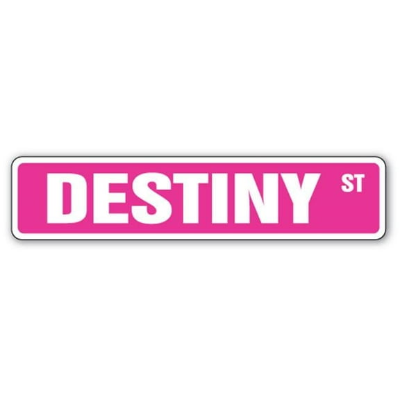 SignMission D-7-SS-DESTINY 1.5 x 7 in. Childrens Name Room Street Decal - Destiny