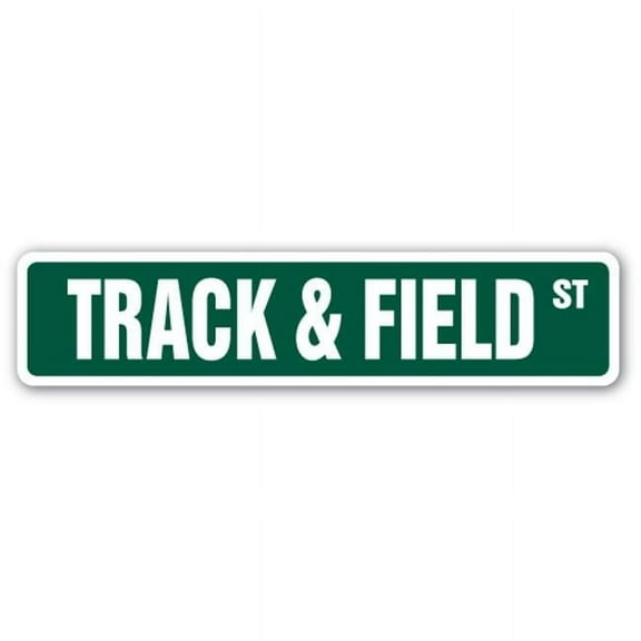 SignMission D-7-SS-TRACK & FIELD 1.5 x 7 in. Track & Field Street Decal Sign