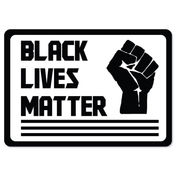 SignMission D-710-BLM1 8 x 12 in. BLM Sign - Black Lives Matter