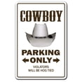thumbnail image 1 of SignMission D-8-Z-Cowboy 8 x 12 in. Novelty Sticker - Cowboy, 1 of 4