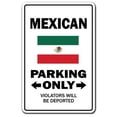 thumbnail image 1 of SignMission D-8-Z-Mexican 8 x 12 in. Parking Decal - Mexican, 1 of 4