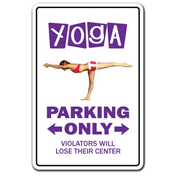 SignMission D-8-Z-Yoga1 8 x 12 in. Novelty Sticker - Yoga
