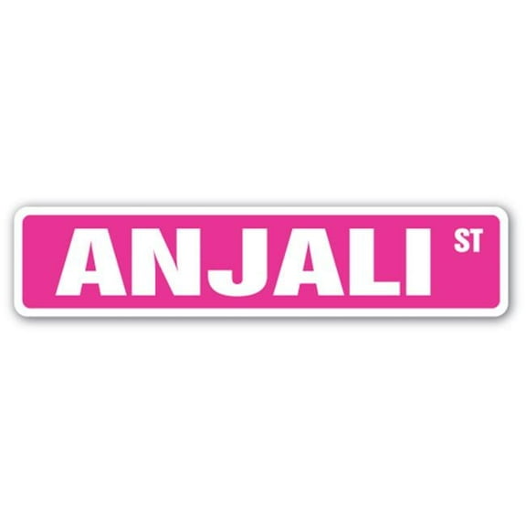 SignMission D-9-SS-ANJALI 2 x 9 in. Childrens Name Room Street Sign Decal - Anjali