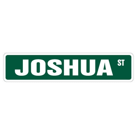 SignMission D-9-SS-Joshua 2 x 9 in. Childrens Name Room Street Sign Decal - Joshua