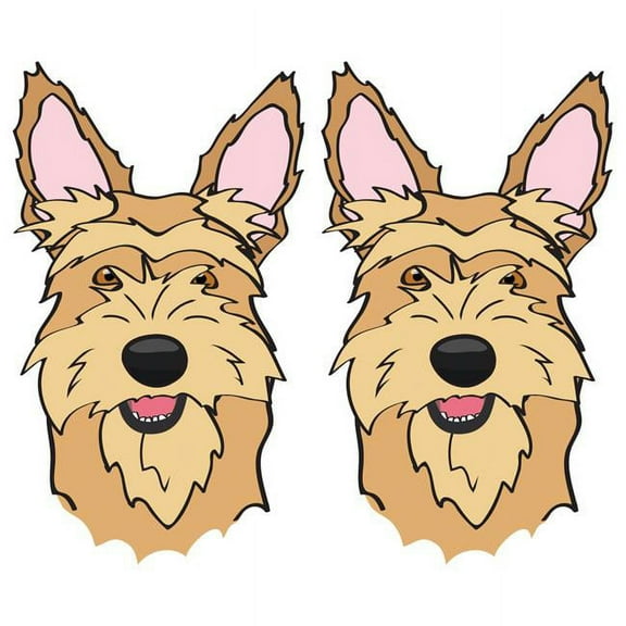 SignMission D-Berger Picard 6 in. Super Cute Dog Decal - Berger Picard - Pack of 2