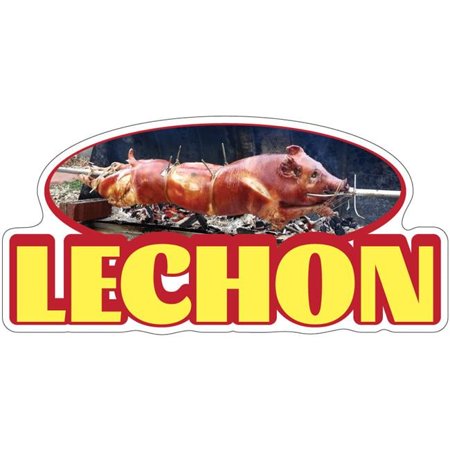 SignMission D-DC-12 Lechon19 12 in. Lechon Decal Concession Stand Food Truck Sticker