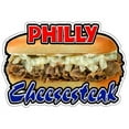 thumbnail image 1 of SignMission D-DC-16-Cheesesteak Philly Cheese Steak Concession Decal Restaurant Sign, 1 of 1