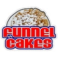 thumbnail image 1 of SignMission D-DC-8-Funnel Cakes Funnel Cakes Concession Decal Sign, 1 of 1