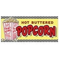 thumbnail image 1 of SignMission D-DC-8-Popcorn Popcorn Concession Decal - Stand Trailer Cart Menu Vendor, 1 of 1