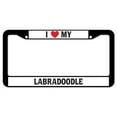 thumbnail image 1 of SignMission D-LPF-02-137 12 x 6 in. I Love My Labradoodle Plastic License Plate Frame & Tag Holder, 1 of 1