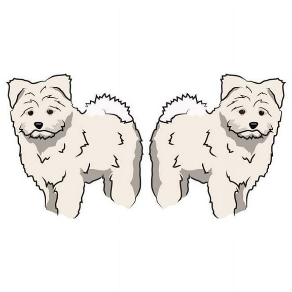 SignMission D-Pomapoo 6 in. Pomapoo Decal - Dog Lover Super Cute Sticker - Pack of 2