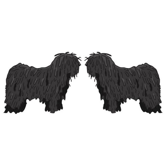SignMission D-Pulik 6 in. Super Cute Dog Decal - Pulik - Pack of 2