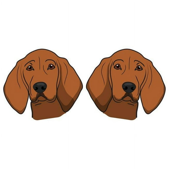 SignMission D-Redbone Coonhound Redbone Coonhound Decal Sign, 2 Pack of 6