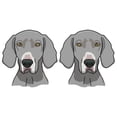 thumbnail image 1 of SignMission D-Weimaraner 6 in. Weimaraner Decal - Pack of 2, 1 of 1