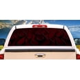 thumbnail image 1 of SignMission Dark Flames Rear Window Graphic Suv View Thru Vinyl Back Truck Decal, 1 of 3