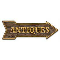 SignMission 6 x 18 in. Indoor & Outdoor Decor Direction Sticker Vinyl Wall Decals - Antiques - 24 in.