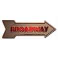 thumbnail image 1 of SignMission 12 x 36 in. Indoor & Outdoor Decor Direction Sticker Vinyl Wall Decals - Broadway - 24 in., 1 of 3
