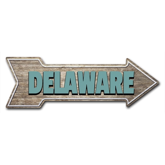 SignMission Decal Art Delaware Decal Indoor/ Outdoor Decor 24" Direction Sticker Vinyl Wall Decals