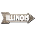thumbnail image 1 of SignMission 6 x 18 in. Indoor & Outdoor Decor Direction Sticker Vinyl Wall Decals - Illinois - 24 in., 1 of 3