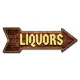 thumbnail image 1 of SignMission 10 x 30 in. Indoor & Outdoor Decor Direction Sticker Vinyl Wall Decals - Liquors - 24 in., 1 of 3