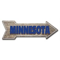 SignMission 12 x 36 in. Indoor & Outdoor Decor Direction Sticker Vinyl Wall Decals - Minnesota - 24 in.