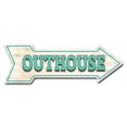thumbnail image 1 of SignMission 12 x 36 in. Indoor & Outdoor Decor Direction Sticker Vinyl Wall Decals - Outhouse - 24 in., 1 of 2