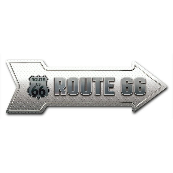 SignMission 6 x 18 in. Indoor & Outdoor Decor Direction Sticker Vinyl Wall Decals - Route 66 2 - 24 in.