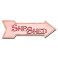 thumbnail image 1 of SignMission 6 x 18 in. Indoor & Outdoor Decor Direction Sticker Vinyl Wall Decals - She Shed - 24 in., 1 of 3